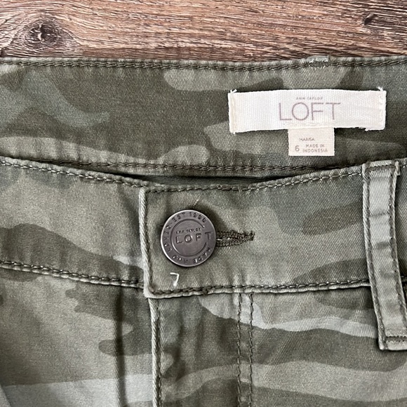 Loft Straight Leg Camo Pants - Picture 2 of 7